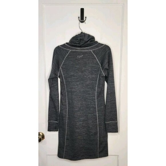 Kuhl Women's Lea Sweater Dress Long Sleeve Cowl Neck Pockets Gray Size Small - Picture 2 of 7